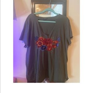 CUTE FLORAL TORRID SHIRT